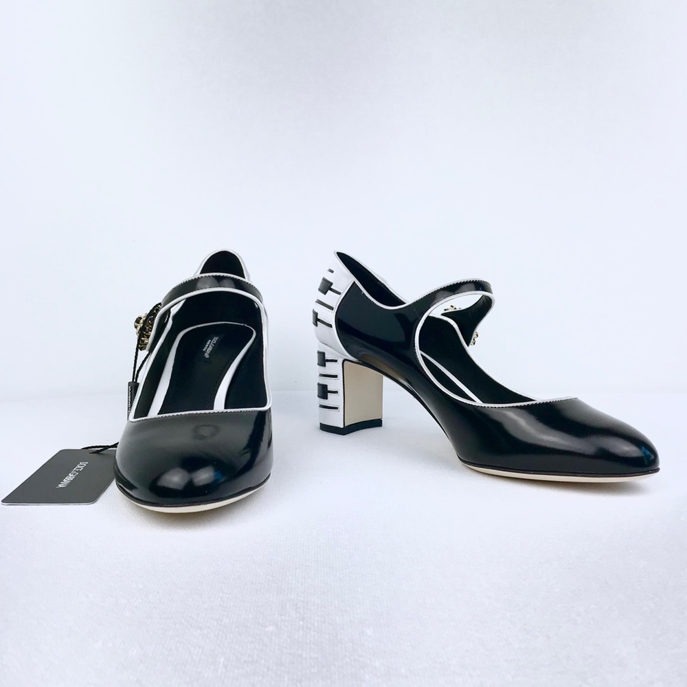 ❤️Host Pick❤️ Dolce Gabbana Black White Piano Shoe - Picture 4 of 8